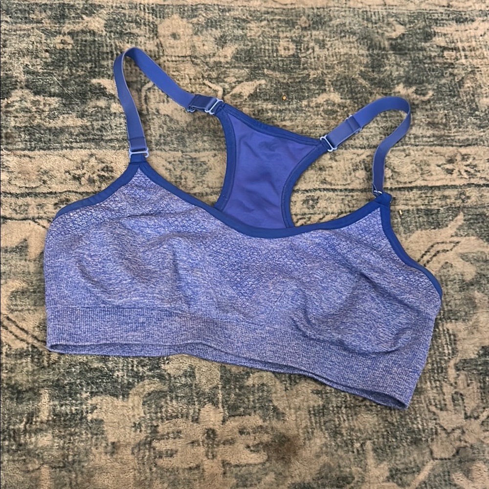 Light Blue Heather Sports Bra